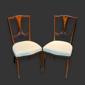 Late 19th Century Pair of Mahogany Chairs