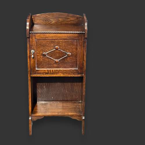 20th Century Small Dark Oak Bookshelf image-2