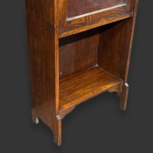 20th Century Small Dark Oak Bookshelf image-4