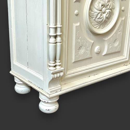 19th Century French Painted Carved Oak Buffet image-6