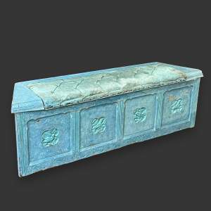 Late 19th Century Painted Window Bench Seat