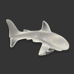 Lalique Frosted Glass Shark