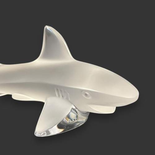 Lalique Frosted Glass Shark image-2