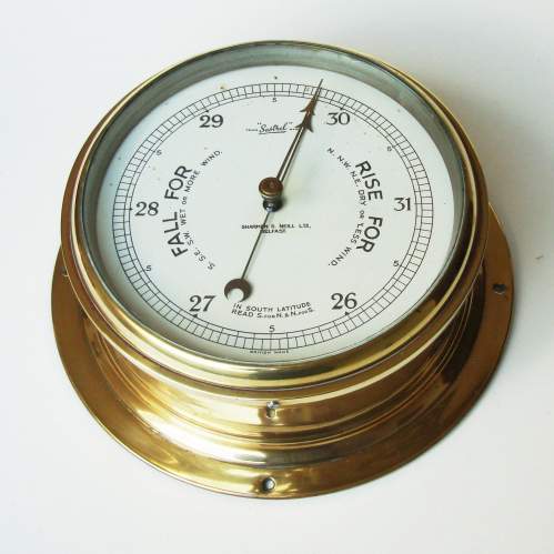 Ship's Bulkhead Barometer image-1