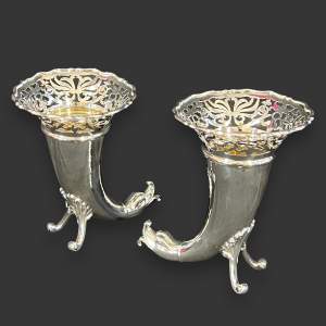 Pair of Edwardian Silver Vases