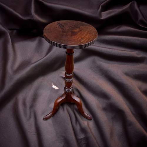 A George III Period Mahogany Antique Candle Stand image-1