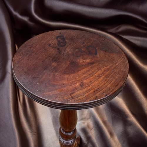 A George III Period Mahogany Antique Candle Stand image-2