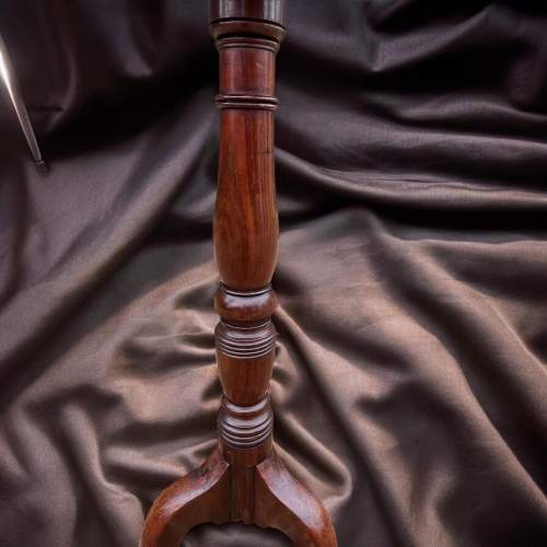 A George III Period Mahogany Antique Candle Stand image-6