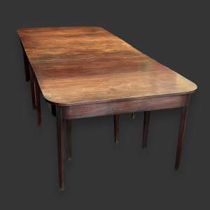 George III Period Mahogany D End Dining Table