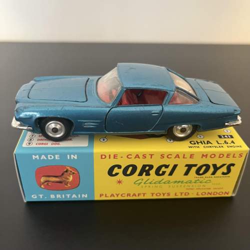 Vintage Corgi 241 Chrysler L64 Ghia 1963-69 image-6