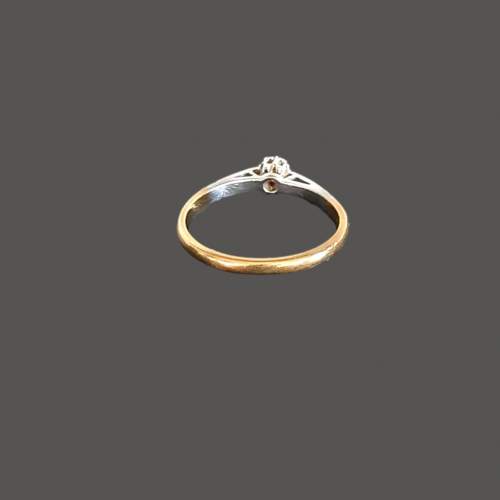 18ct Gold Platinum Palladium Diamond Ring image-5