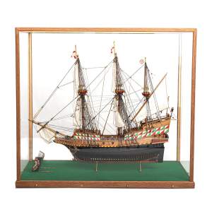 A Quality Scratch Built Large Cased Model of the Ship Golden Hind