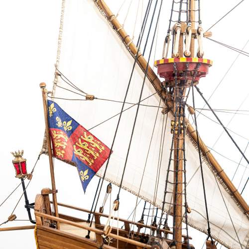 A Quality Scratch Built Large Cased Model of the Ship Golden Hind image-5
