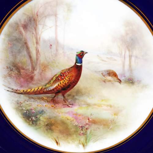 Royal Worcester Grainger & Co James Stinton Hand Painted Plate image-2