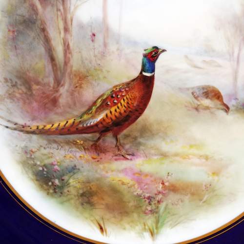 Royal Worcester Grainger & Co James Stinton Hand Painted Plate image-5