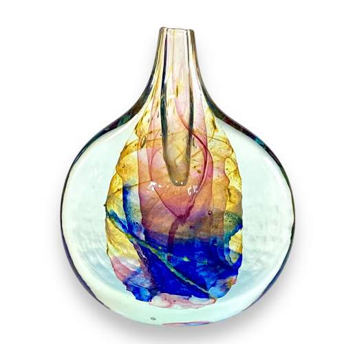 Isle of Wight Lollipop Art Glass Vase image-1