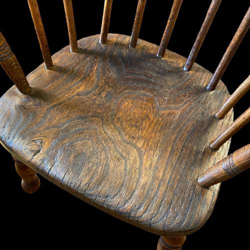 19th Century Ash and Elm Childs Windsor Chair image-5