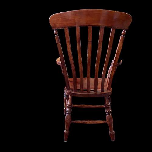 Early 20th Century Stained Beech Grandfather Chair image-4