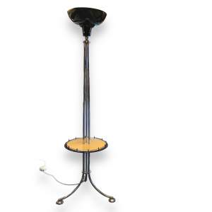 Art Deco Uplighter Standard Lamp with Cocktail Tray