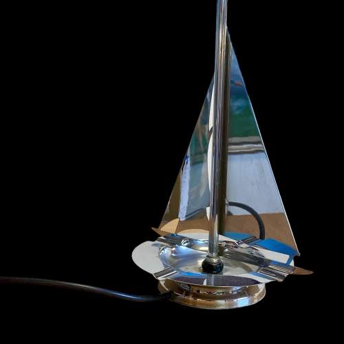 Art Deco 1930s Chrome Yacht Table Lamp image-4