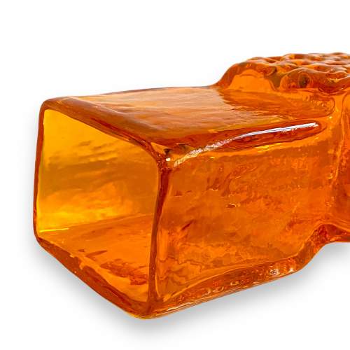 Whitefriars Glass Tangerine Drunken Bricklayer Vase image-3
