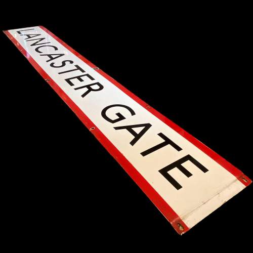 Lancaster Gate Enamel Sign image-1