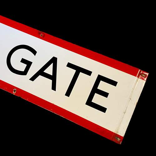 Lancaster Gate Enamel Sign image-3