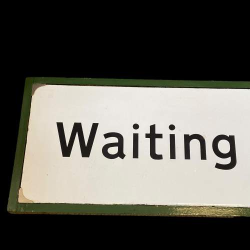 Waiting Room Enamel Sign image-2