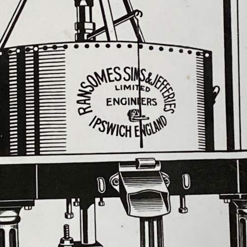 Ransomes Sims & Jefferies Engineering Enamel Sign image-3