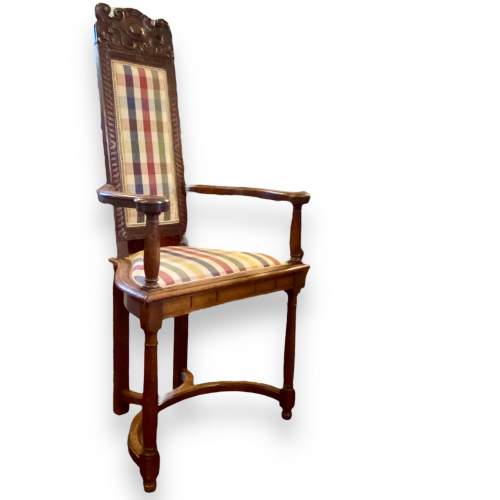 Set of Four Gillows Carved Oak Chairs image-2