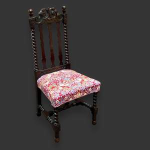 19th Century Carved Oak Hall Chair