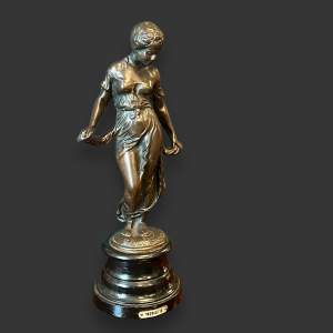 20th Century French Bronze Figure of a Woman