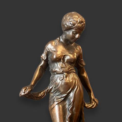 20th Century French Bronze Figure of a Woman image-2