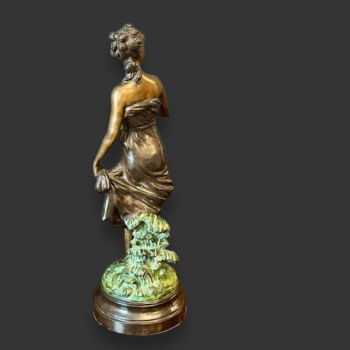 20th Century Deco Style Bronze Figure of a Woman image-5