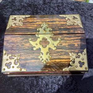 Superb Writing Box in Coromandel with Brass Mounts