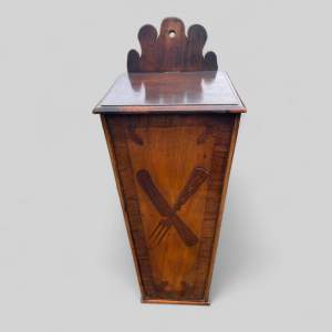 A Charming 19th Century Mahogany Inlaid Cutlery Box