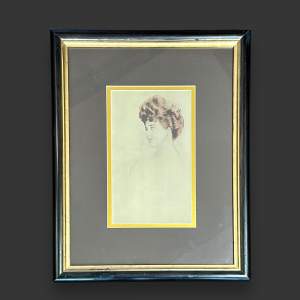 Paul Cesar Helleu Portrait of a Woman Print