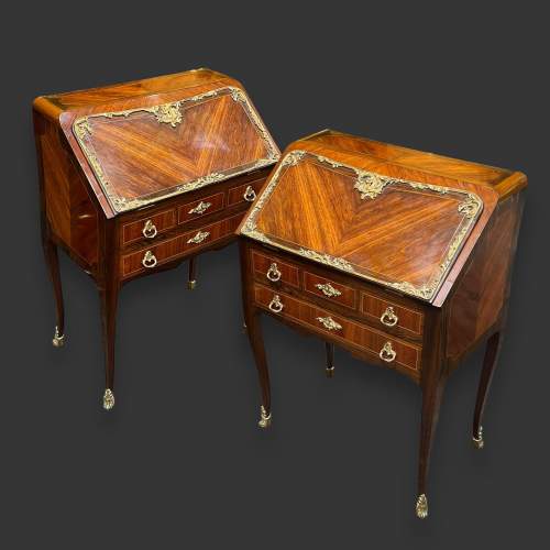 Pair of Walnut Gillows Design Bureaus image-1