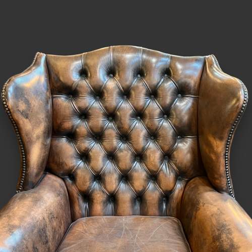 Pair of Chesterfield Wingback Chairs image-4