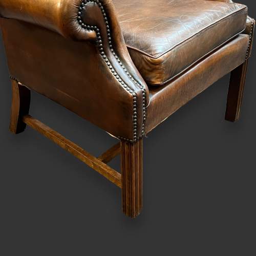 Pair of Chesterfield Wingback Chairs image-6