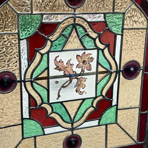 Arts and Crafts Stained Glass Fire Screen image-3