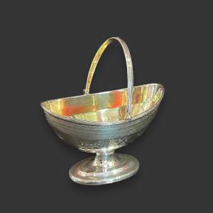 18th Century Silver Sugar Basket
