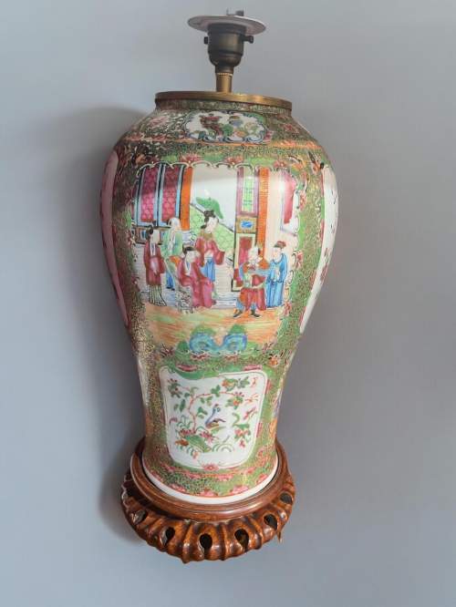 A Fine Quality Antique Cantonese Lamp image-6