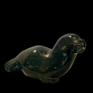 Inuit Art Large Black Seal