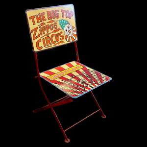 Circus Painted Folding Chair