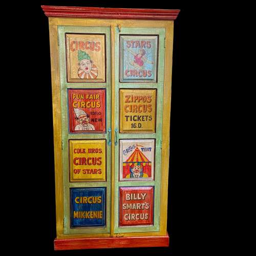 Circus Painted Tall Cupboard image-1