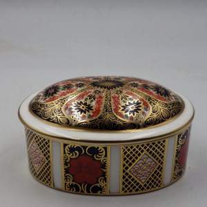 Royal Crown Derby 1128 Old Imari Lidded Trinket Box