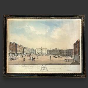 Early 19th Century Hand Coloured Print of Nottingham