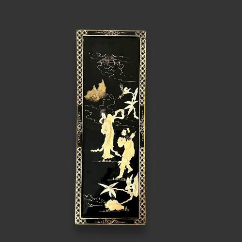 Pair of Ebonised Japanese Wall Panels image-4