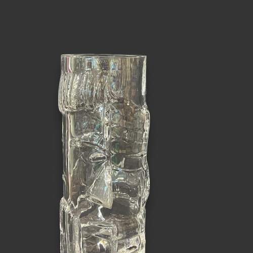 Rare Kosta Boda Swedish Glass Abstract Face Vase image-2